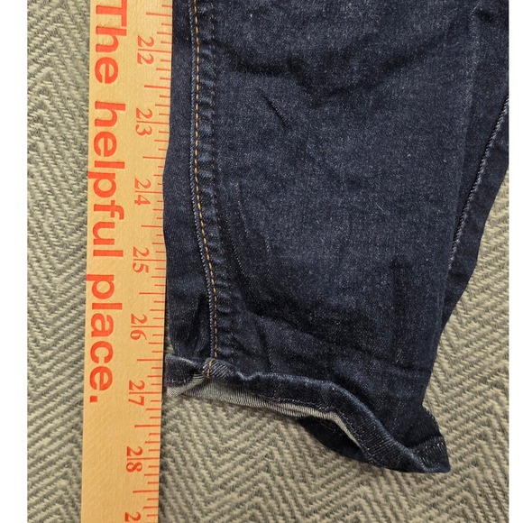 7 For All Mankind Womens Skinny Jeans Dark Wash Indigo Blue Size 25 27 Inseam - Picture 6 of 9